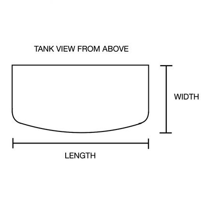 70 gallon GLASS bow front aquarium fish tank set display model