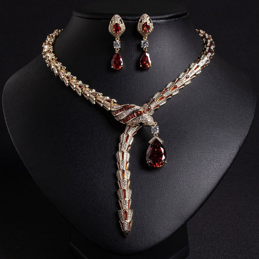 18k Gold Serpent Jewelry Set