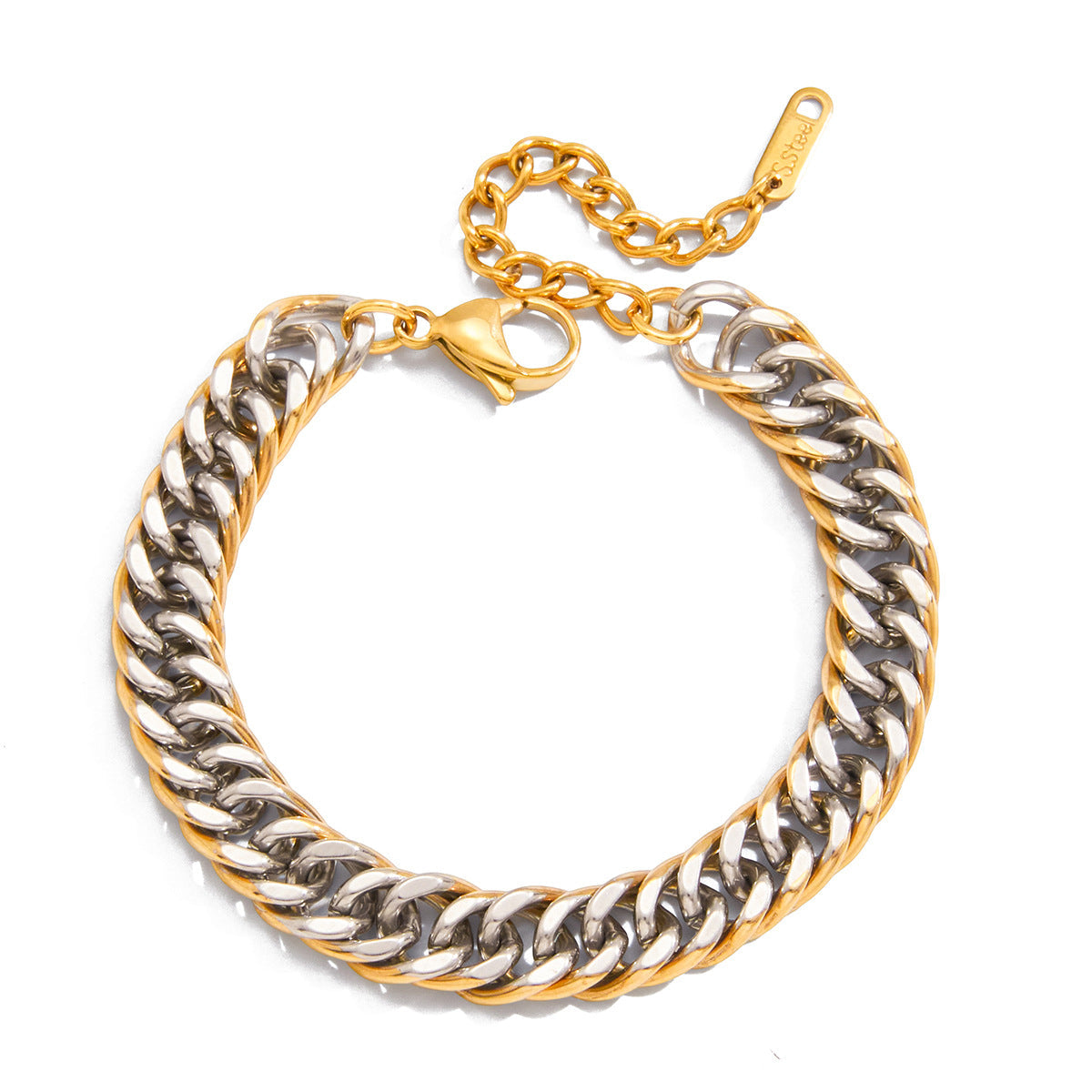 Stainless Steel Cuban Chain Bracelet