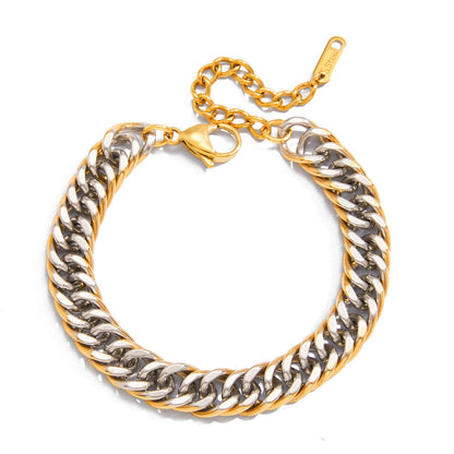 Stainless Steel Cuban Chain Bracelet