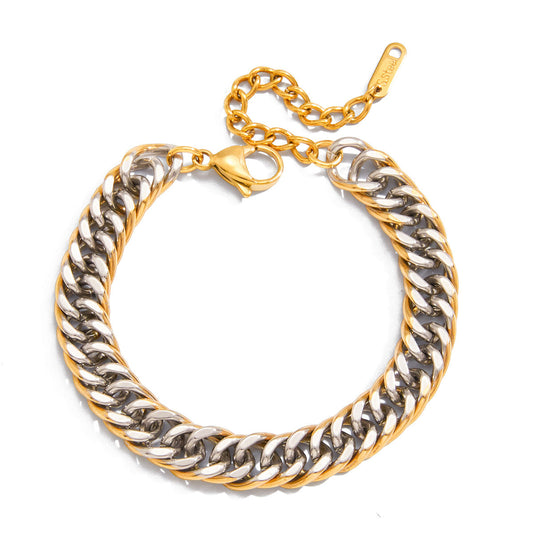 Stainless Steel Cuban Chain Bracelet