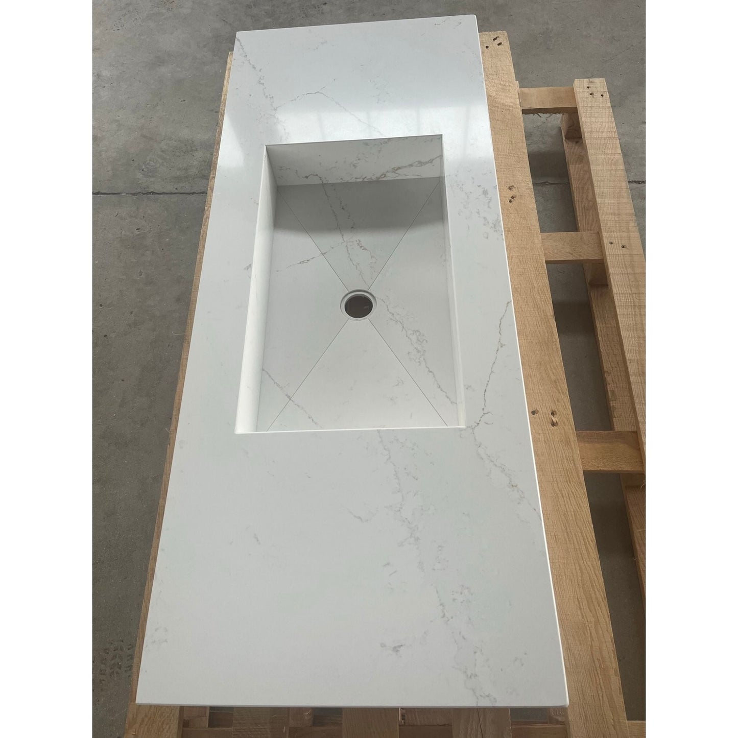 Handcrafted Silestone Quartz Sink - Polished Ethereal Glow Finish