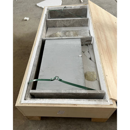 Tundra Grey Marble Handcrafted Vanity Sink - Luxury Bathroom