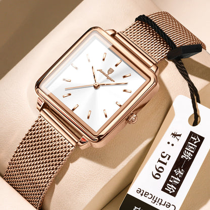 Womens Quartz Square Watch