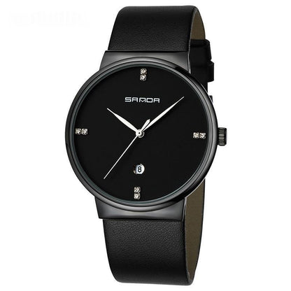 Quartz Watch, Personalized And Minimalist, Universal Wristwatch With A Calendar