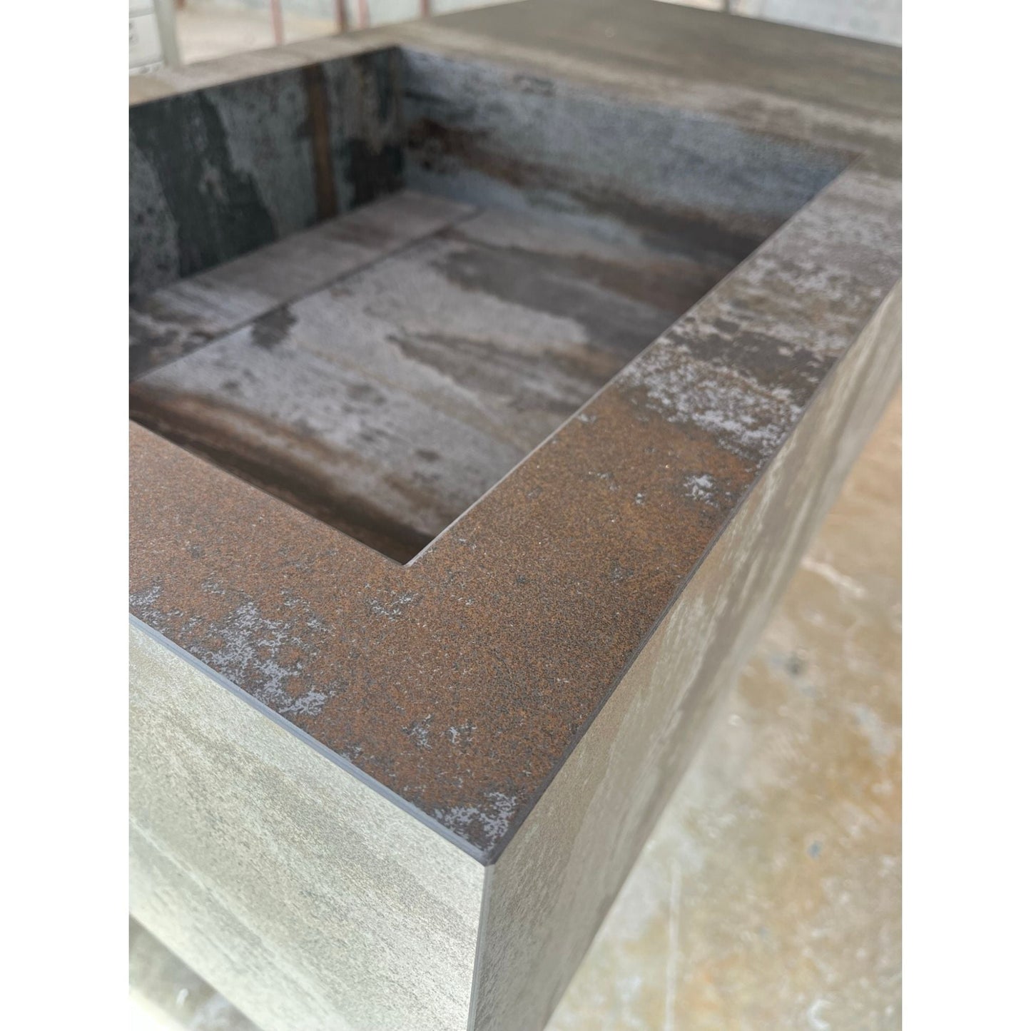 Engineered Porcelain Sink Dekton Trillium Handcrafted Natural Stone