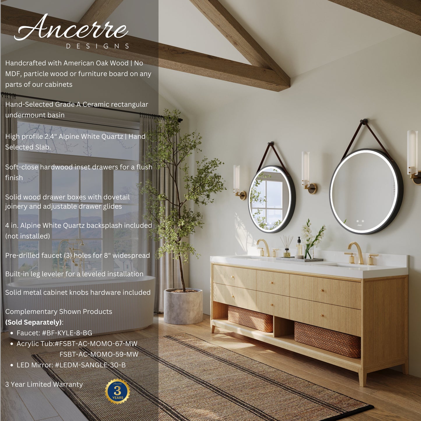 Momo 72" Bath Vanity Set