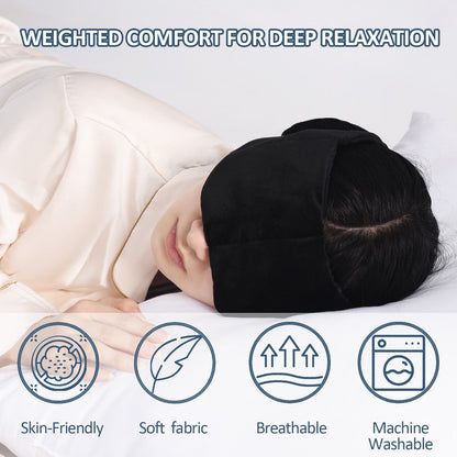 Closeout - Weighted Sleep Mask with Glass Beads for Men Women Sleeping Nap Travel