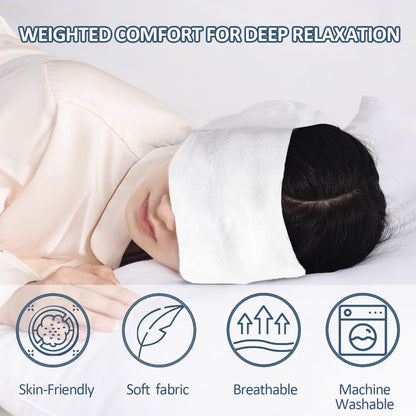 Closeout - Weighted Sleep Mask with Glass Beads for Men Women Sleeping Nap Travel