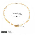 Titanium steel necklace light luxury clavicle chain bracelet