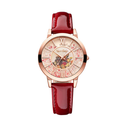 Van Gogh Women's Artistic Quartz Watch Leather Strap