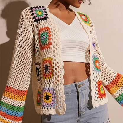 Women's Elegant Crochet Cardigan