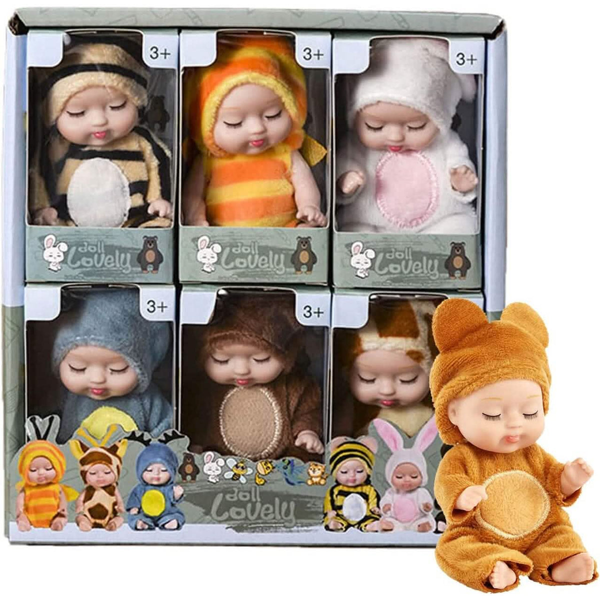4 Inch Mini Reborn Baby Doll