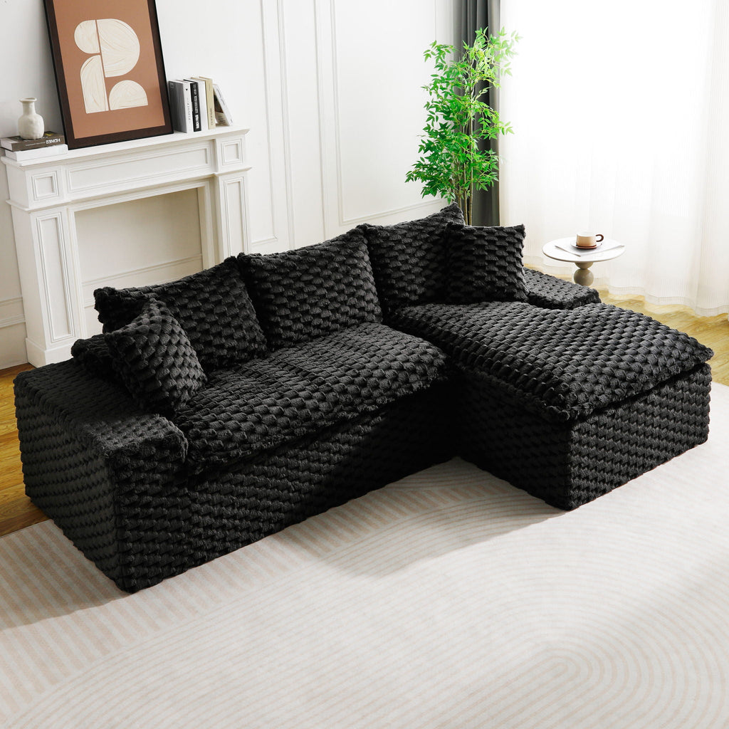 Modular Sofa, Convertible Twin Seat With Chaise Lounge