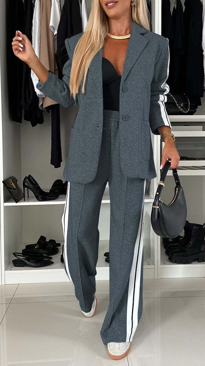 Women’s Elegant Solid Color Suit Set