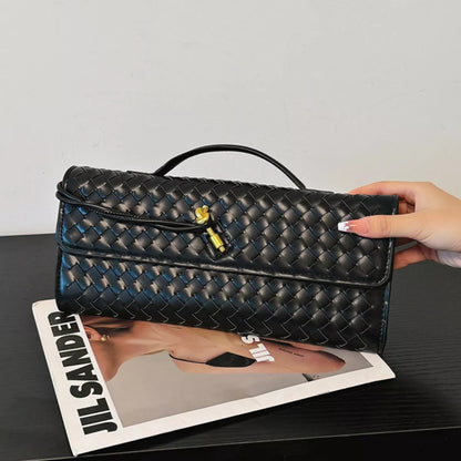 Woven Leather Crossbody Bag