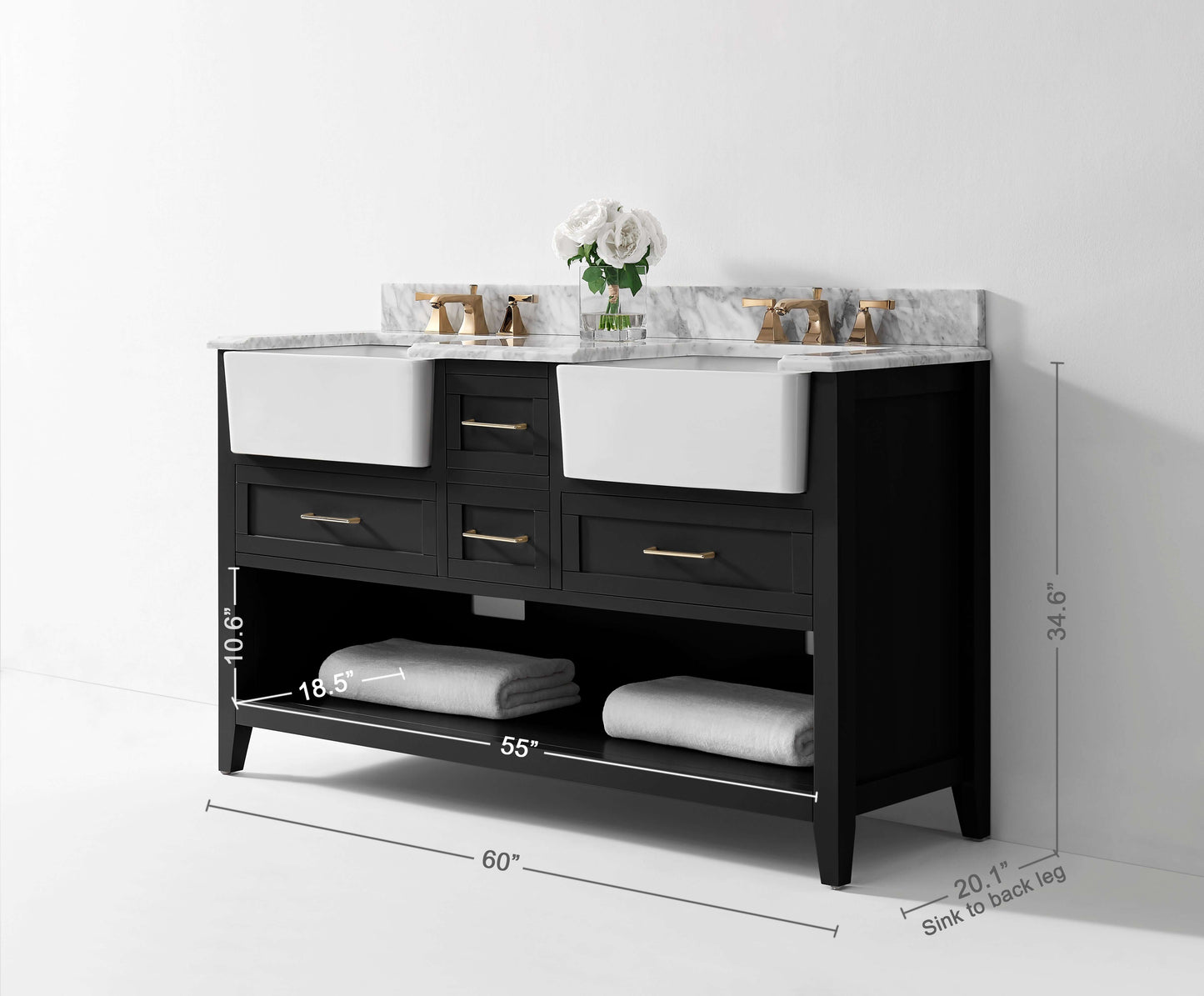 Hayley 60" Bath Vanity Set