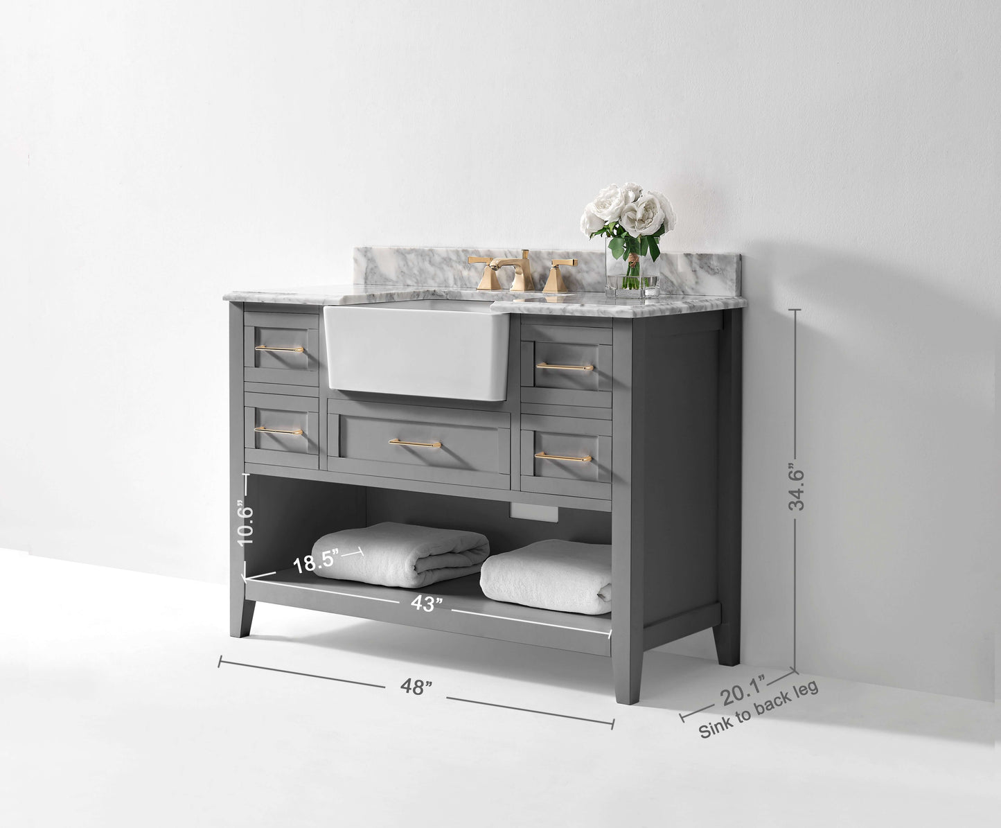 Hayley 48" Bath Vanity Set