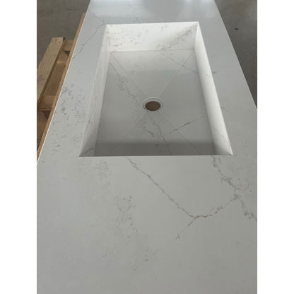 Handcrafted Silestone Quartz Sink - Polished Ethereal Glow Finish