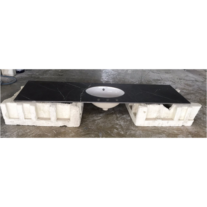 Pietra Grey Matte Porcelain Rectangular Sink - Contemporary Style