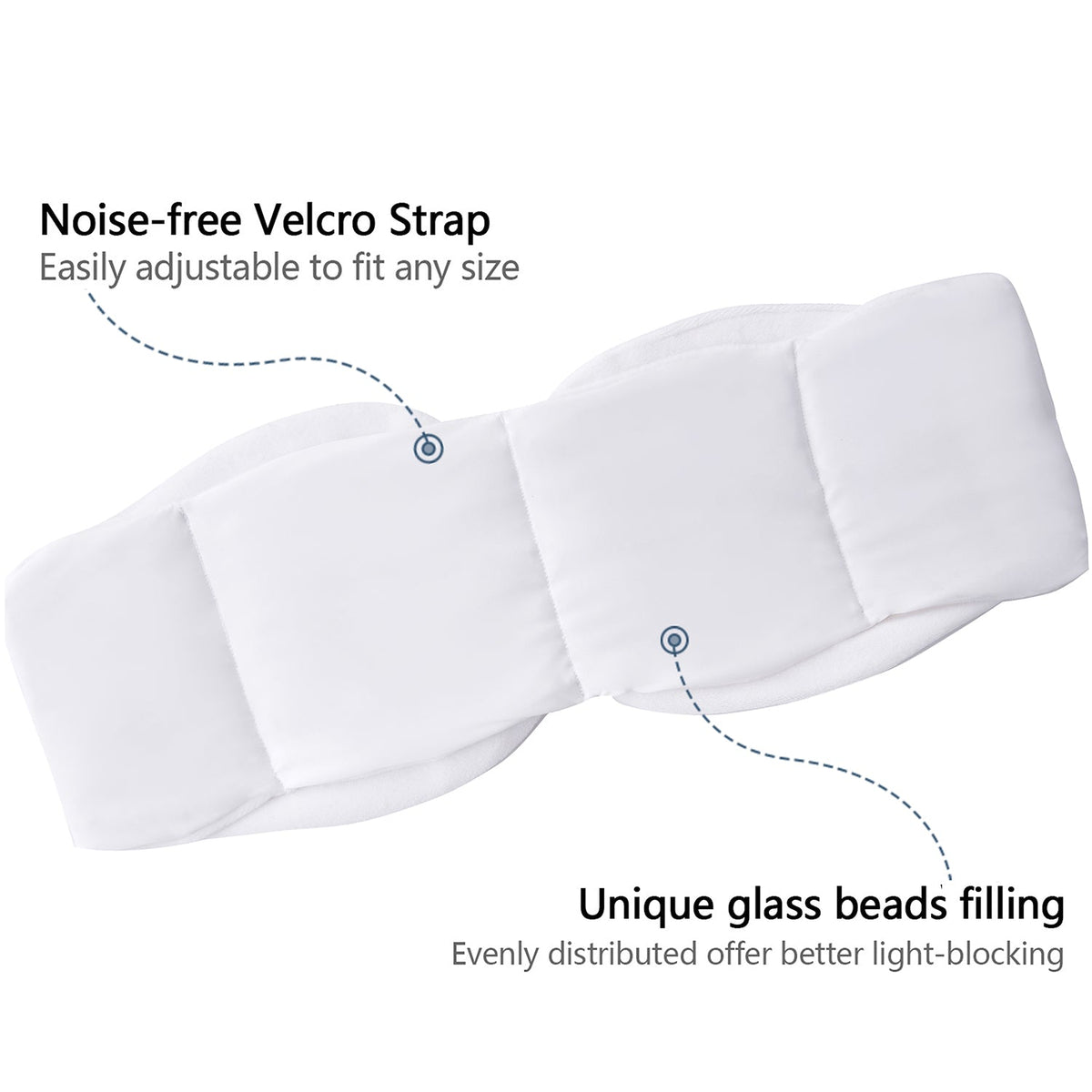 Closeout - Weighted Sleep Mask with Glass Beads for Men Women Sleeping Nap Travel
