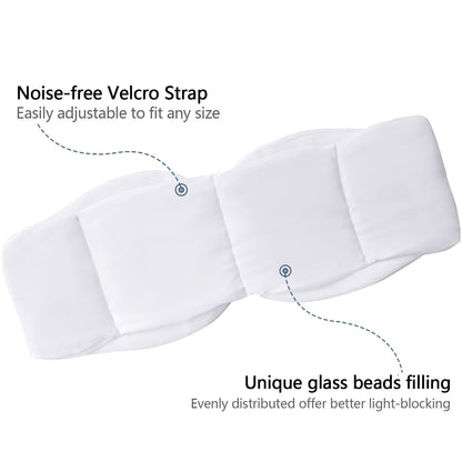 Closeout - Weighted Sleep Mask with Glass Beads for Men Women Sleeping Nap Travel