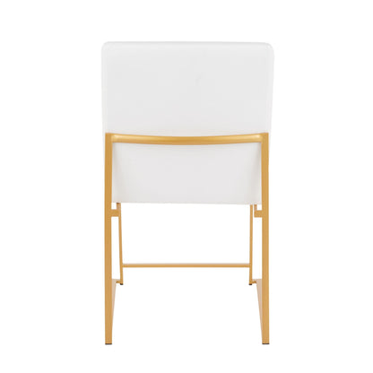 Fuji - Contemporary Stylish Frame, High Back Dining Chair (Set of 2)