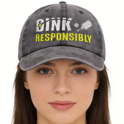 Pickleball Baseball Caps – Adjustable Embroidered Cotton Hats