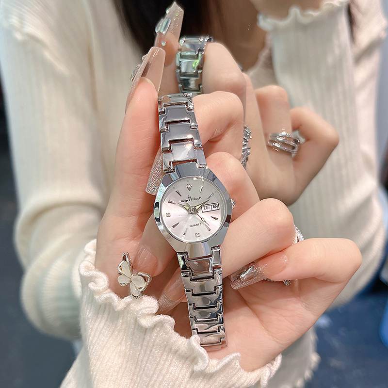 Womens Versatile Waterproof Luminous Niche-Style Quartz Watch With Calendar