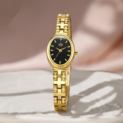 Affordable Luxury Quartz Watch With A Steel Bracelet For Women