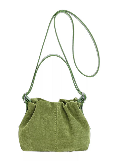 Suede Adjustable Strap Crossbody Bag