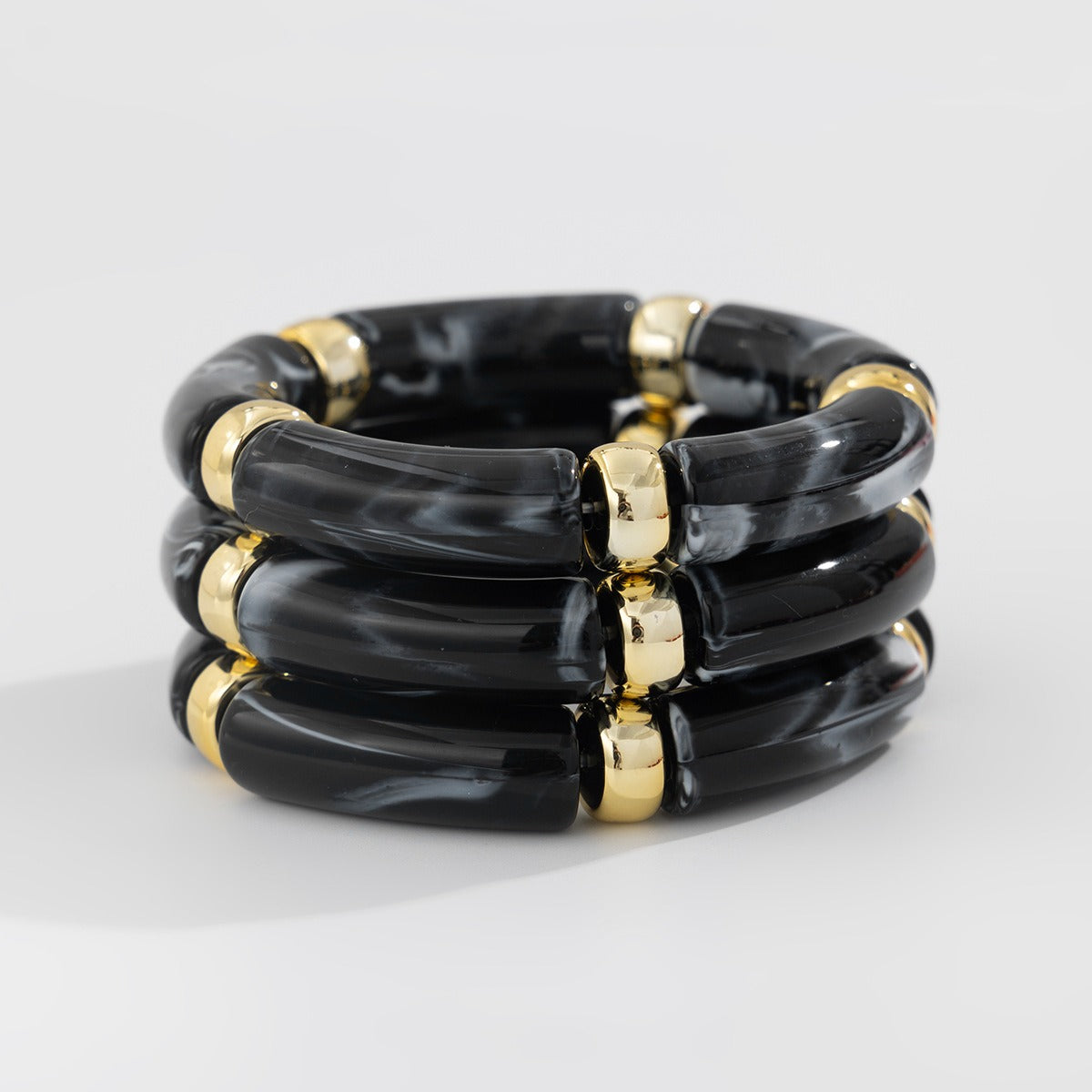 Light luxury ins style beaded bamboo bracelet