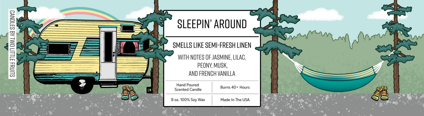 Sleepin Around Jasmine Lilac 8oz Soy Candle