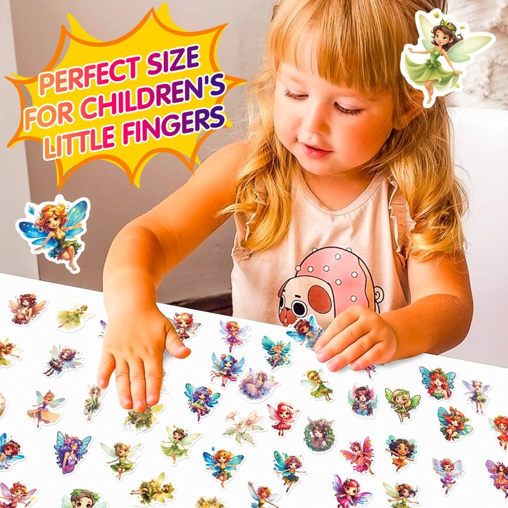 50 Fairy Vinyl Stickers – Waterproof, UV-Proof, No Duplicate Set