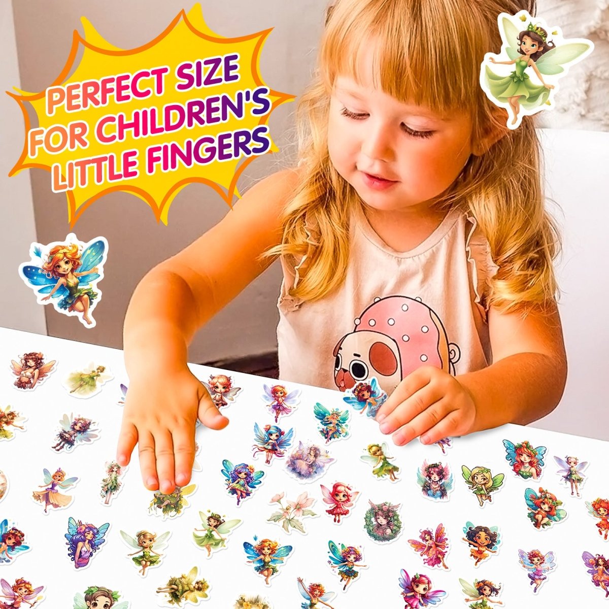 50 Fairy Vinyl Stickers – Waterproof, UV-Proof, No Duplicate Set