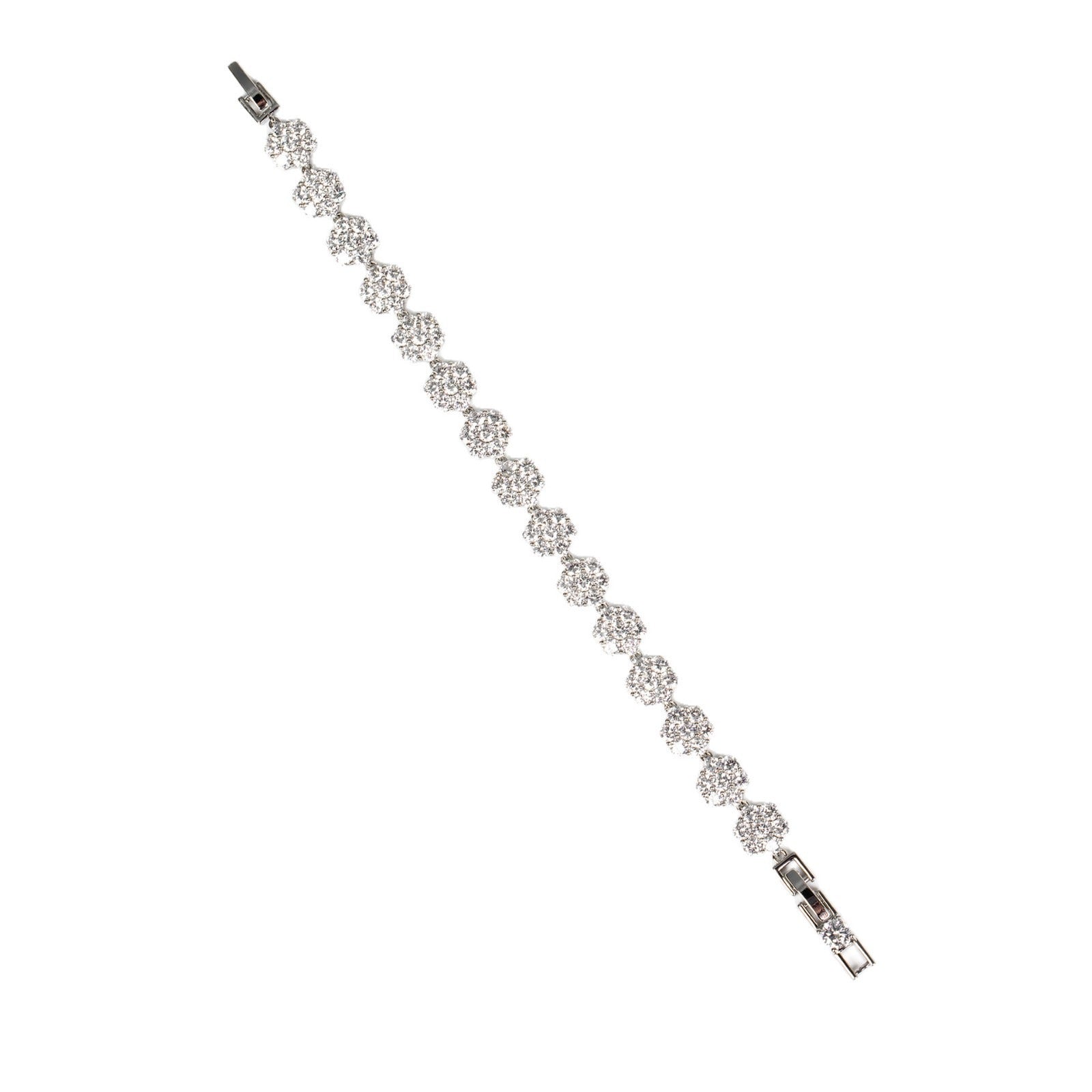 S925 Silver & Cubic Zirconia Camellia Bracelet