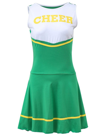 Cheerleader Costume Uniform - Women's Musical Dance Outfit with Multiple Colors