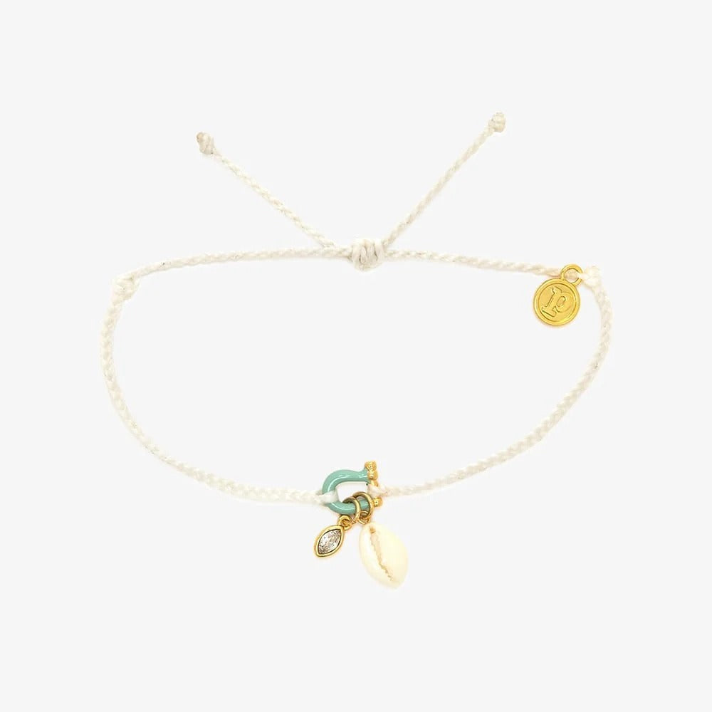Horseshoe Shell Necklace Colorful Natural Stone Pendant Necklace Bracelet