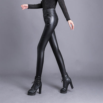 Womens High Waist Outer Leggings