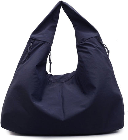 Women Slouchy Hobo Bag - Large Nylon Shoulder Crossbody Tote Handbag