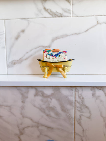 Bathtub Soap Dish Variety Pack- Yellow, Mint Green, Gray