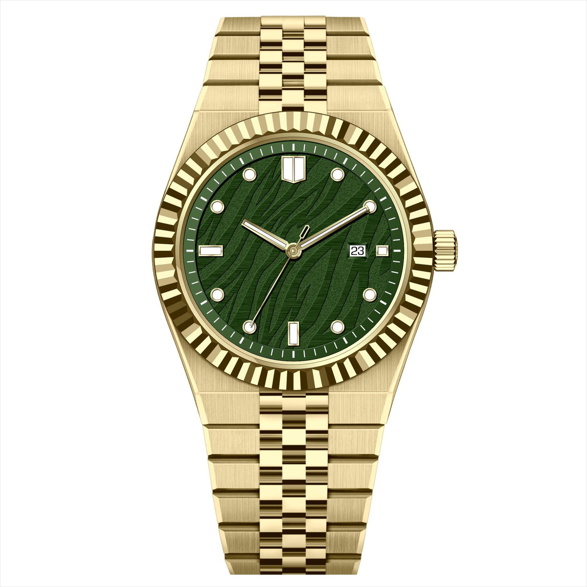 High-End Business Steel-Strap Mens Quartz Watch