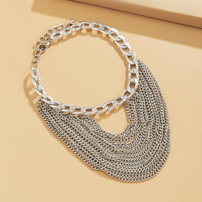 18K Gold Multi-layer Tassel Hip-Hop Anklet