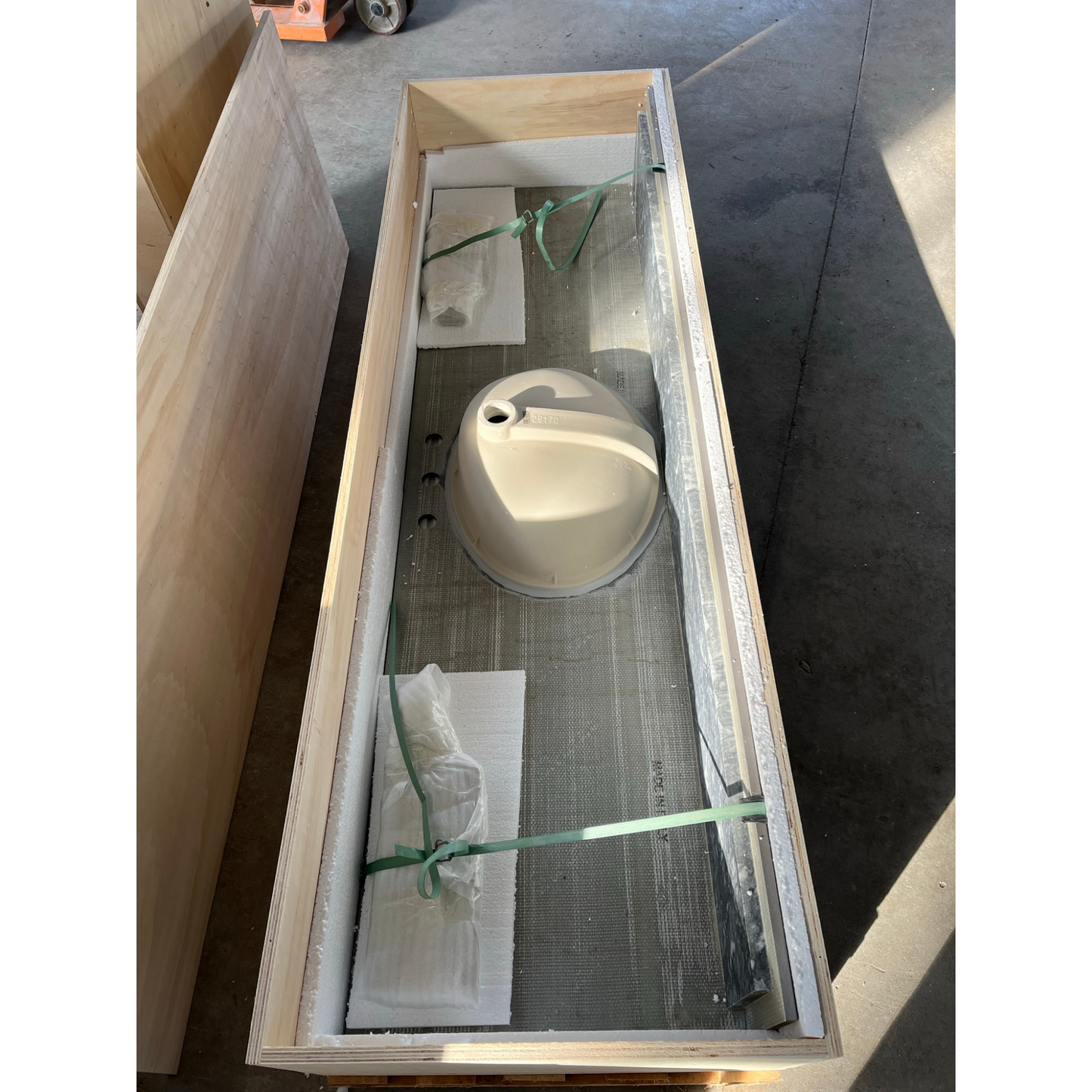 Pietra Grey Matte Porcelain Rectangular Sink - Contemporary Style
