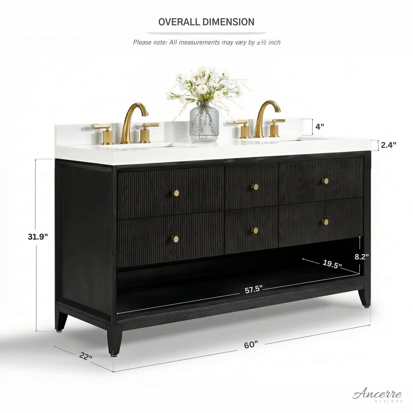 Momo 60" Bath Vanity Set