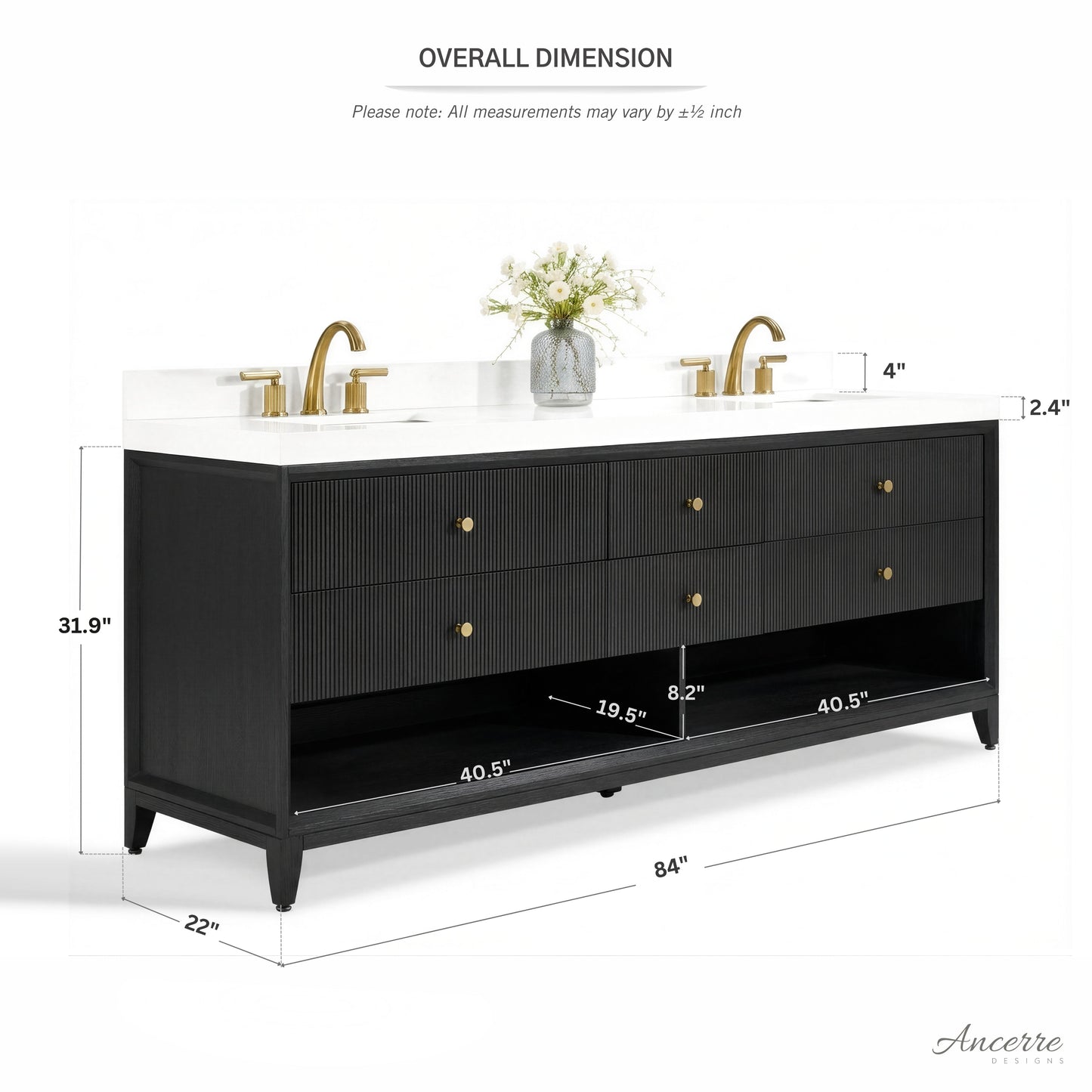 Momo 84" Bath Vanity Set