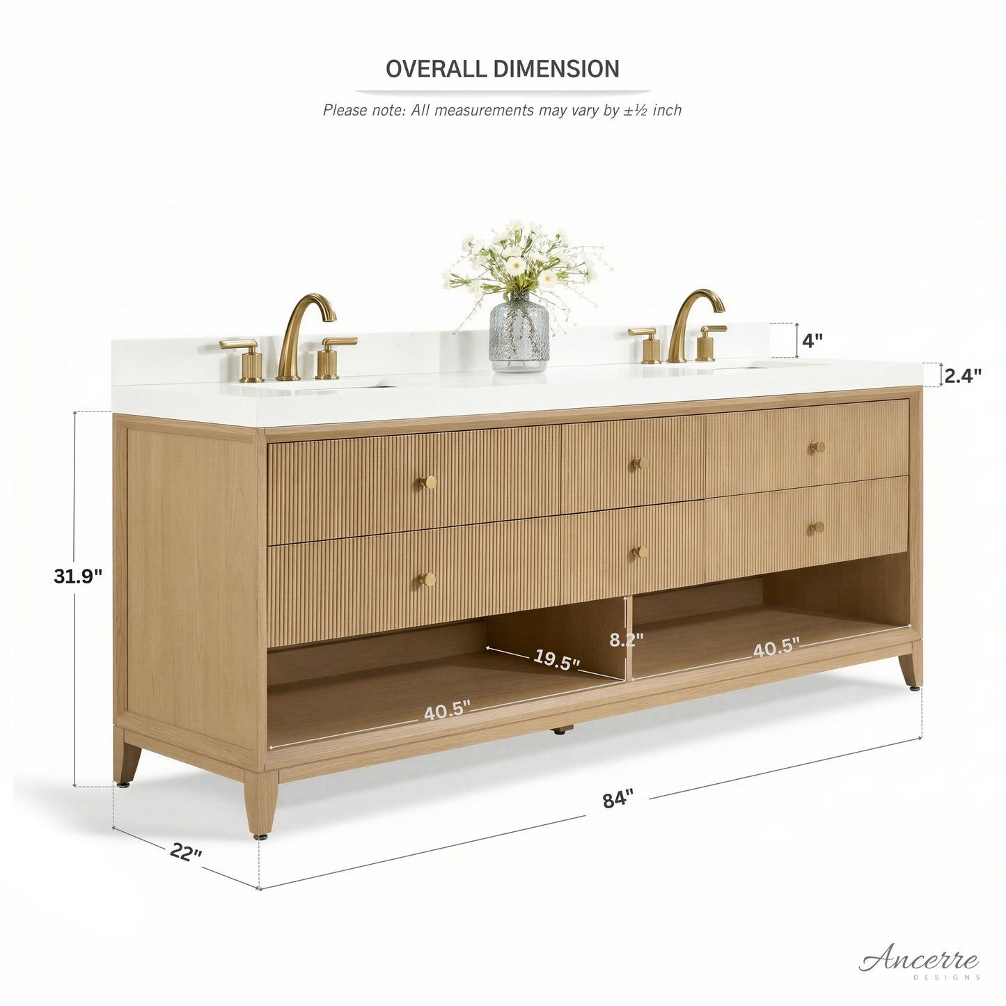 Momo 84" Bath Vanity Set