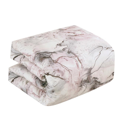 Closeout - 7 Piece Abstract Print Comforter Set with Bed Sheet Set, 22896