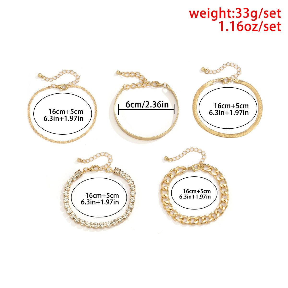 18k gold retro trend snake bone chain diamond bracelet