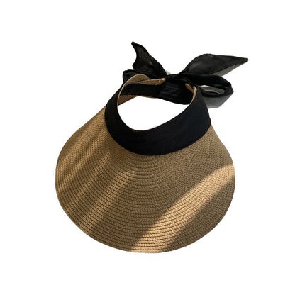 Bow Knot Beach Sunscreen Big Brim Hat